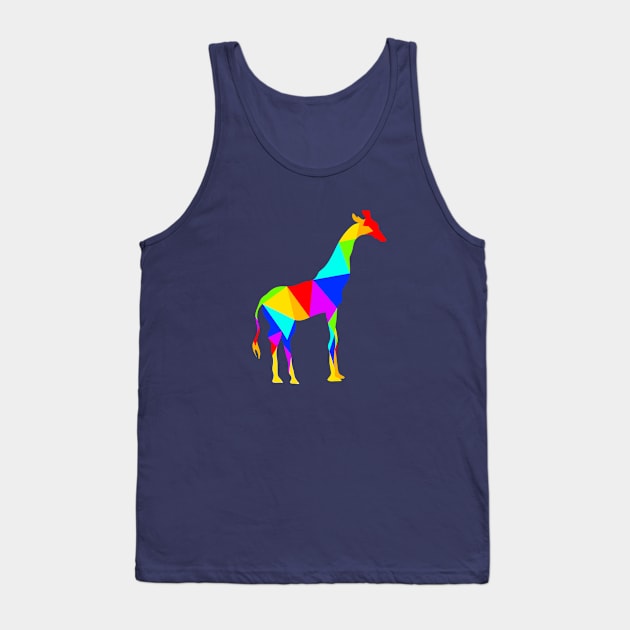 Colorful giraffe Tank Top by MariRiUA